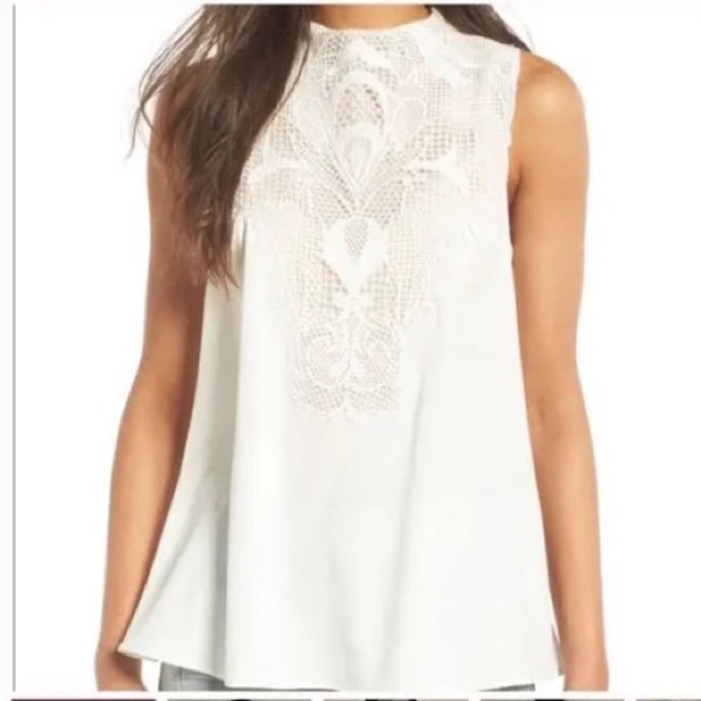 White Smock Front Blouse
